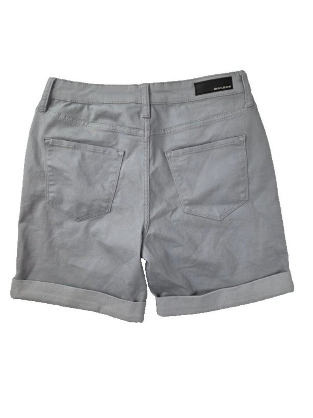 DKNY Women's Cuffed Denim Gray Shorts-Size 6-NWOT - Picture 2 of 2